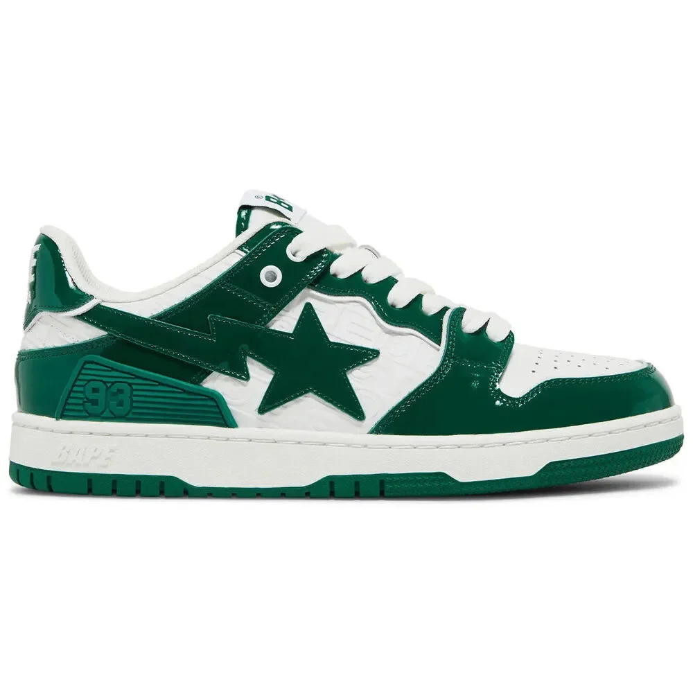 Bathing Ape Bape Sk8 Sta White Green Size 8M / 9.5W